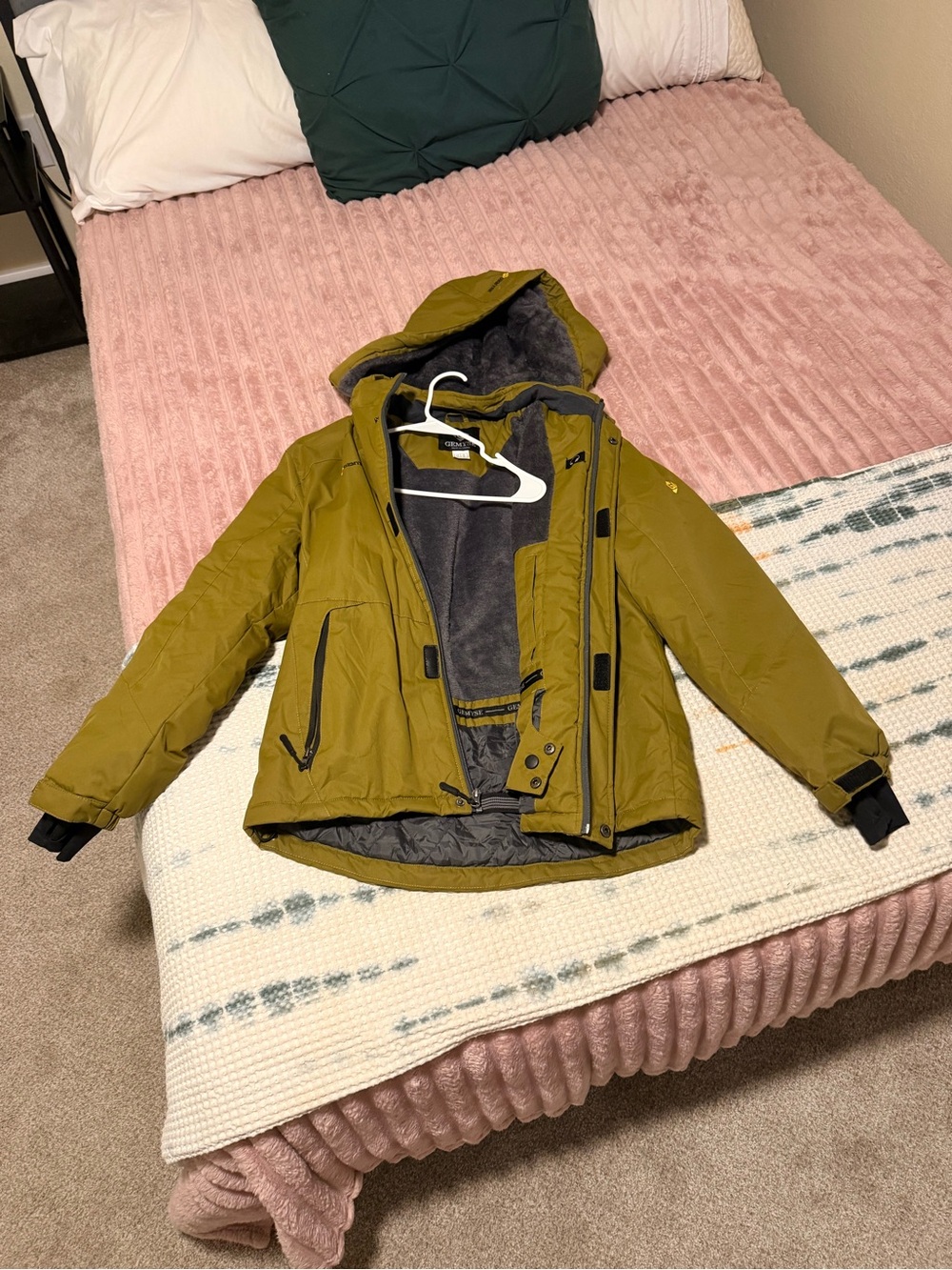 Women’s Olive Green Hooded Winter Jacket
